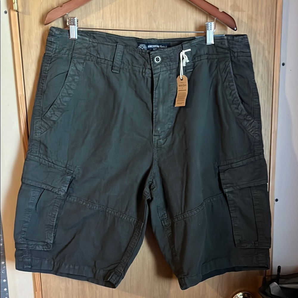 American Eagle Outfitters Men's Green Cargo Shorts